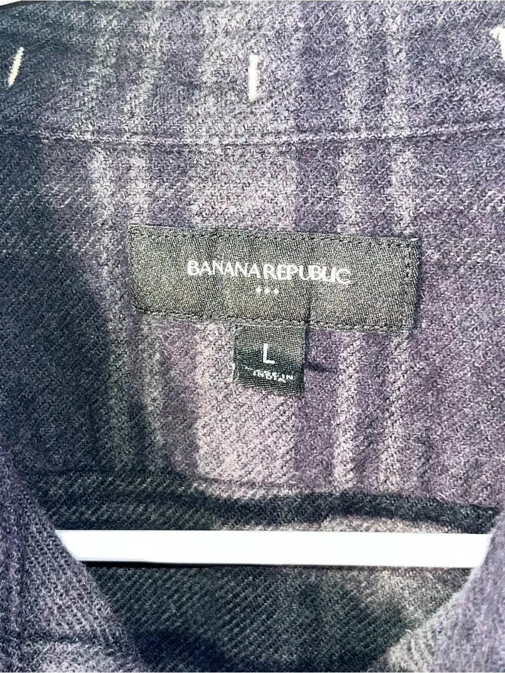Banana Republic Flannel Men’s Long Sleeve Button Down Shirt Large L Cotton